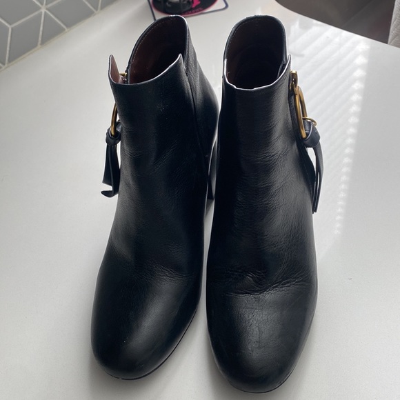 See by Chloe black booties with gold hardware - Picture 2 of 5